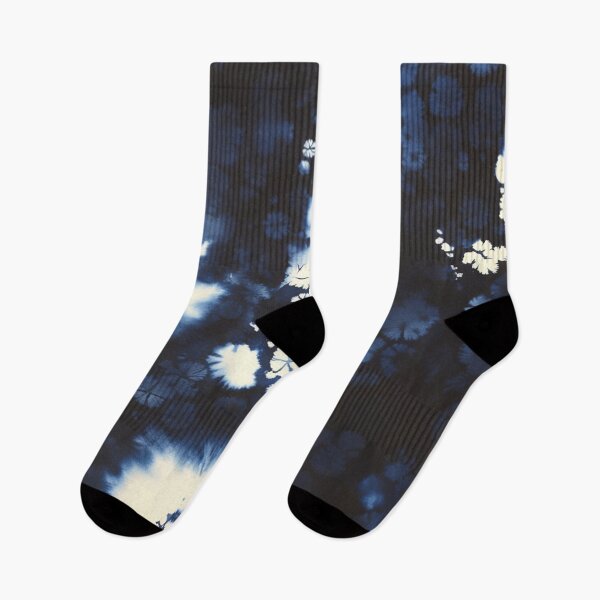 Item preview, Blue Indigo Japanese Floral Pattern designed and sold by trajeado14.