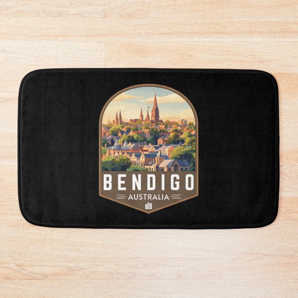 Item preview, Retro Bendigo in Victoria Australia Art Travel Badge designed and sold by MaateoDesign.