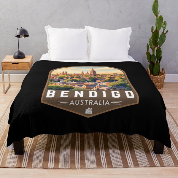 Item preview, Retro Bendigo in Victoria Australia Art Travel Badge designed and sold by MaateoDesign.