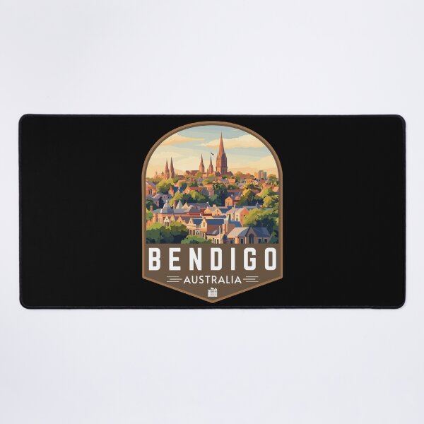 Item preview, Retro Bendigo in Victoria Australia Art Travel Badge designed and sold by MaateoDesign.