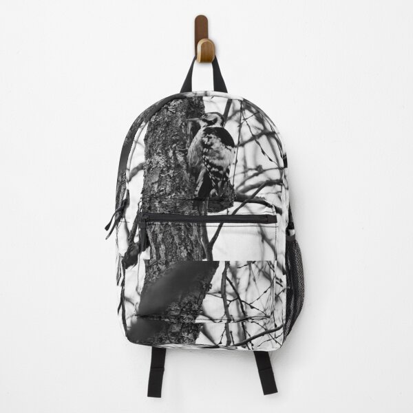 Item preview, Soft wood. White-backed woodpecker bw designed and sold by Jouko Lehto Photography.