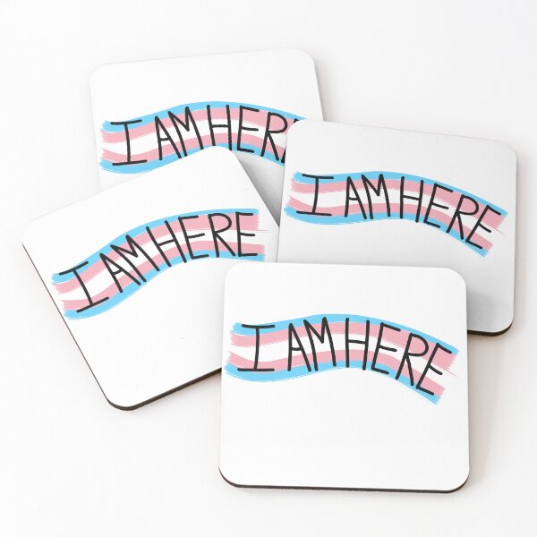 Item preview, I am here - trans pride designed and sold by Nyles-22.
