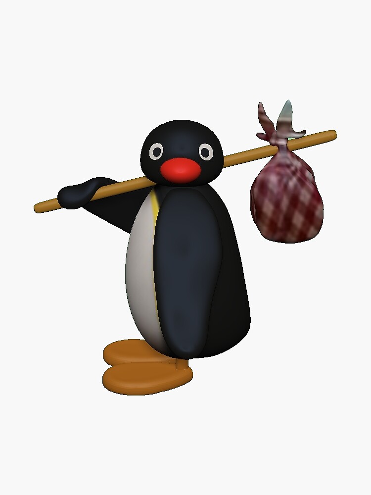 Imagen 3 de 3, Pegatina con la obra Pingüino, diseñada y vendida por BeardyBoyBum.