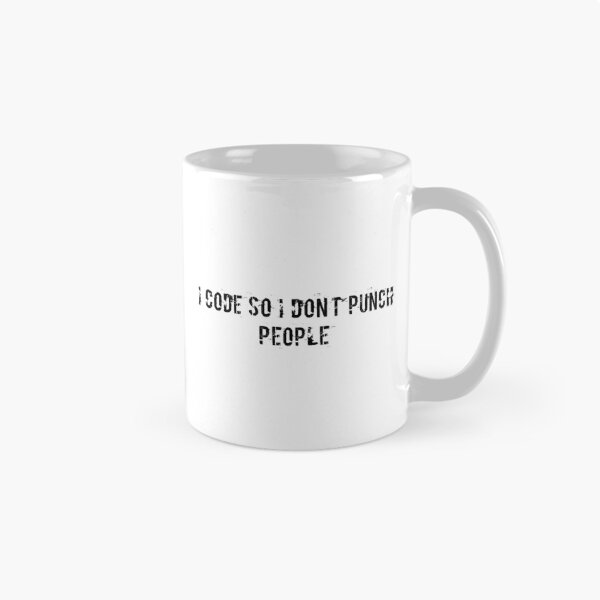 Item preview, I code so I don’t punch people designed and sold by Ninjacatoff.