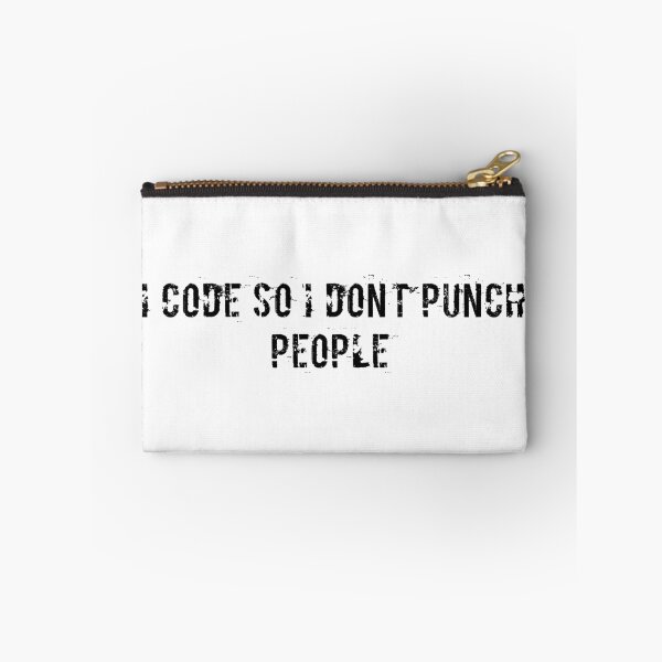 Item preview, I code so I don’t punch people designed and sold by Ninjacatoff.