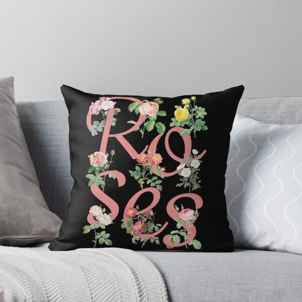 Item preview, Vintage roses typographical gift for botanical art lovers designed and sold by trefail.