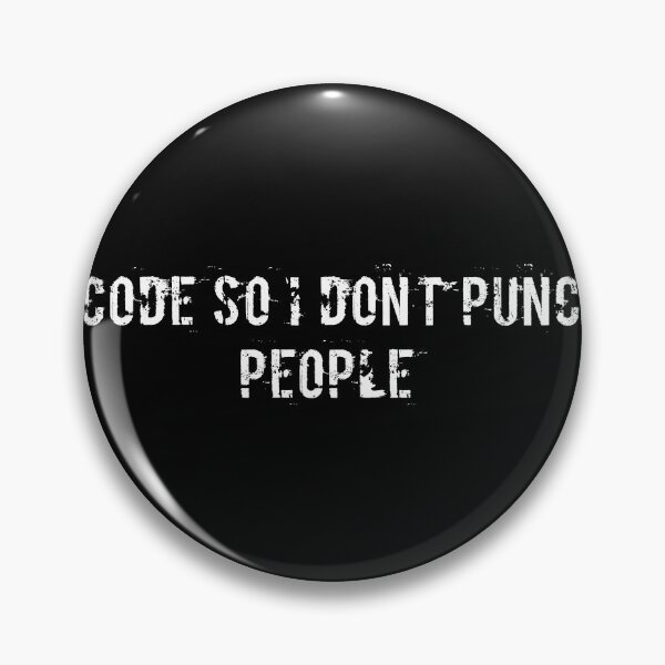 Item preview, I code so I don’t punch people designed and sold by Ninjacatoff.