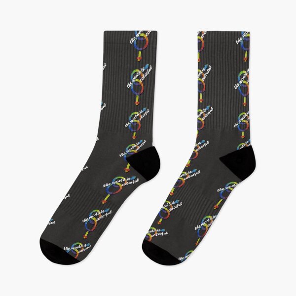 Item preview, The world is colorful, the gender symbol is heterosexual. designed and sold by cp-art.art.