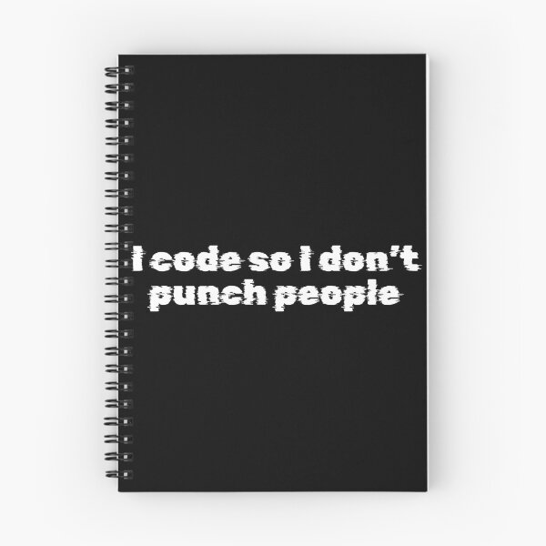 Item preview, I code so I don’t punch people designed and sold by Ninjacatoff.
