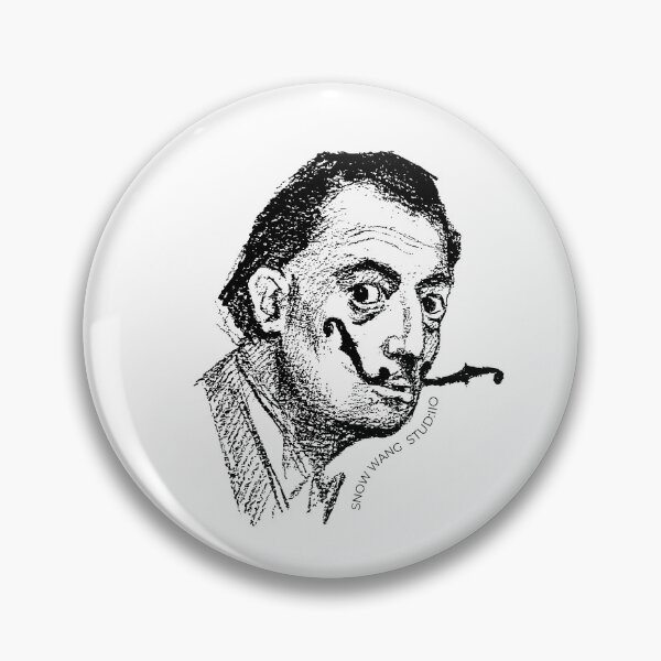 Item preview, Salvador Dali Portrait Violin F Hole  designed and sold by Snow-W-Studio.