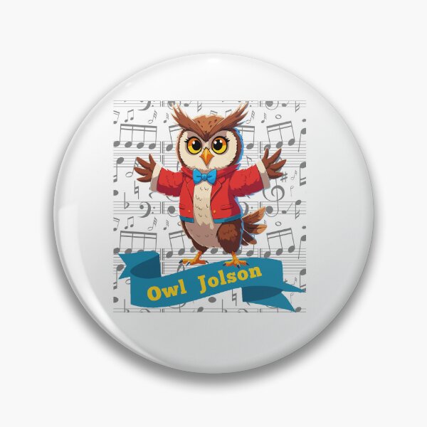 Item preview, OWL Jolson Conductor - Cartoon Musical Owl designed and sold by DesginsDone.