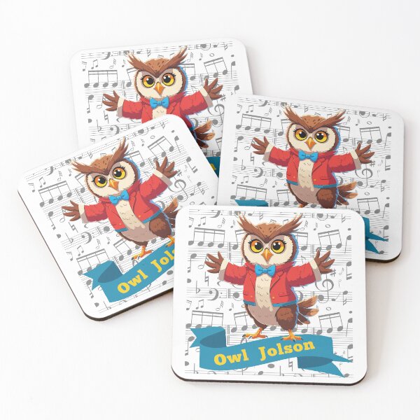 Item preview, OWL Jolson Conductor - Cartoon Musical Owl designed and sold by DesginsDone.