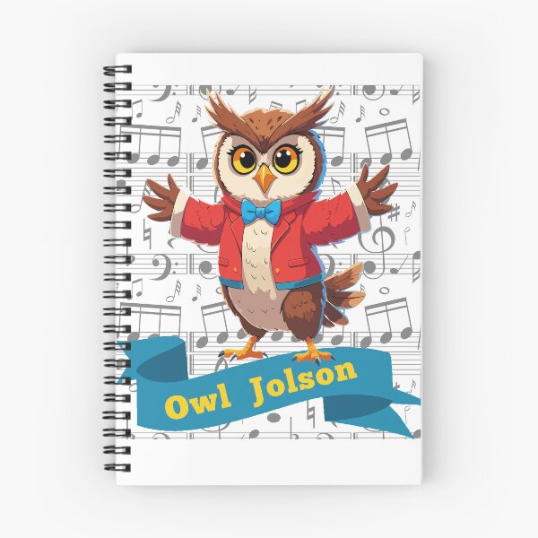 Item preview, OWL Jolson Conductor - Cartoon Musical Owl designed and sold by DesginsDone.
