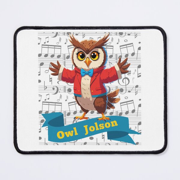 Item preview, OWL Jolson Conductor - Cartoon Musical Owl designed and sold by DesginsDone.