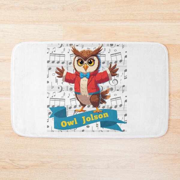 Item preview, OWL Jolson Conductor - Cartoon Musical Owl designed and sold by DesginsDone.