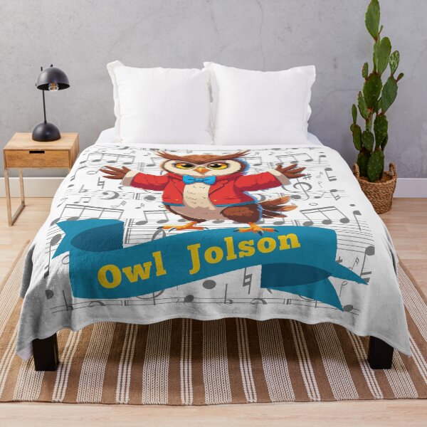 Item preview, OWL Jolson Conductor - Cartoon Musical Owl designed and sold by DesginsDone.