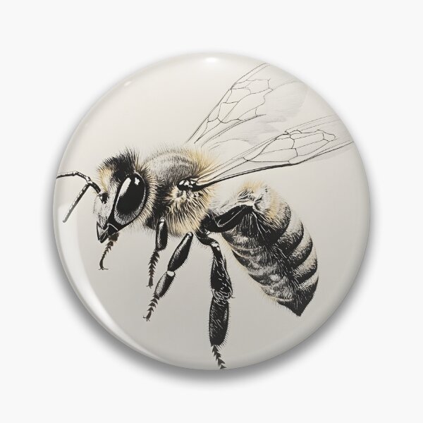 Item preview, Realistic Bee pencil drawing designed and sold by Pencil-Art.