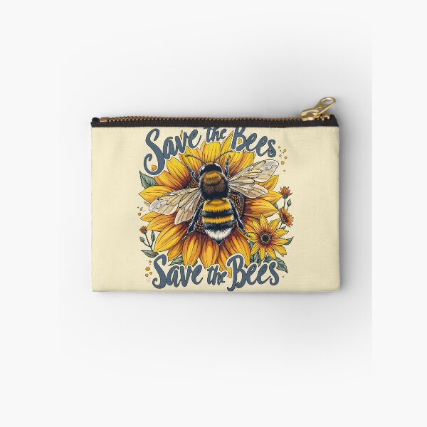 Item preview, Bee sunflowers and quote save the bee,  motivational, ways to help the earth,save planet designed and sold by Collagedream.