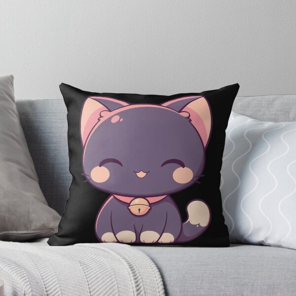 Aperçu de l'œuvre Chat porte-bonheur kawaii créée et vendue par Bearabilia.