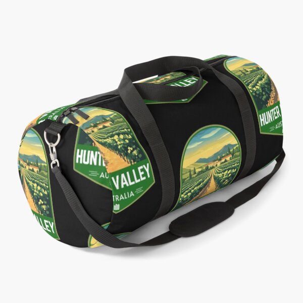 Item preview, Vineyard in Hunter Valley Australia Retro Travel Art Badge designed and sold by MaateoDesign.