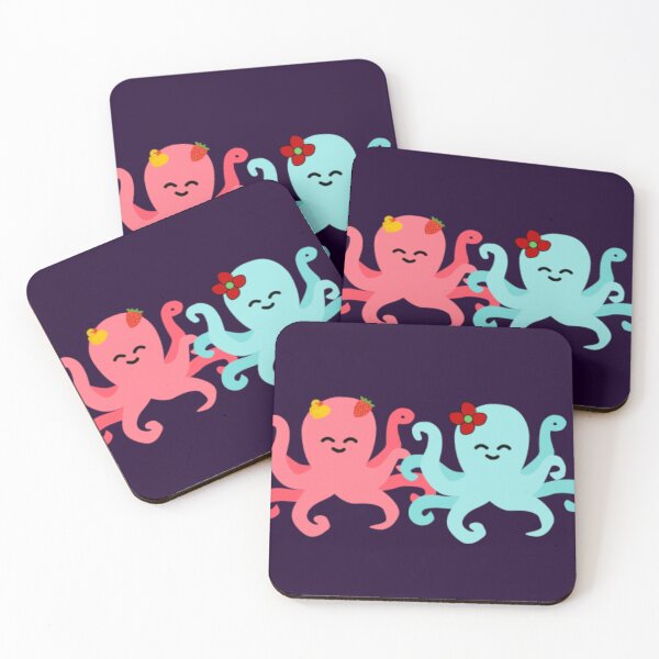 Item preview, Paisley and Eve Octopi together no background designed and sold by GooglyEyes-.