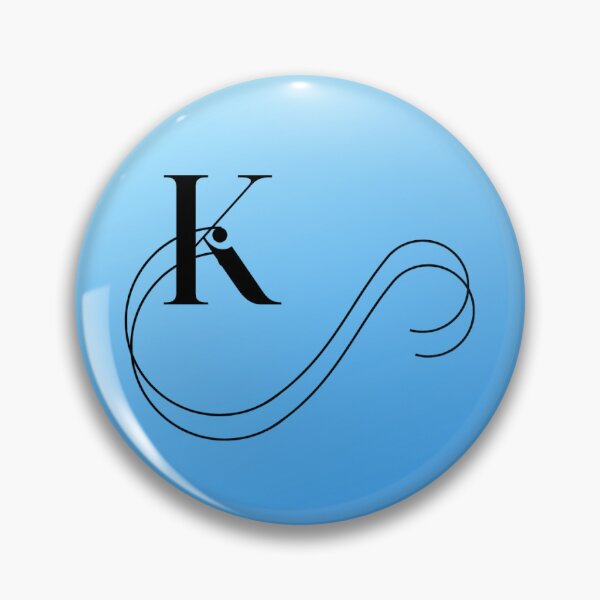 Item preview, Letter K with curving line element designed and sold by Dezien.