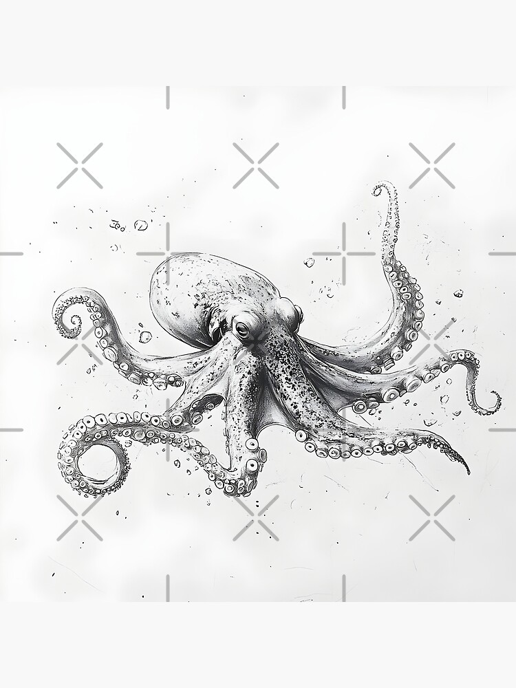 Premium AI Image | Cartoon Cuties ThickLined Baby Octopus Coloring Fun