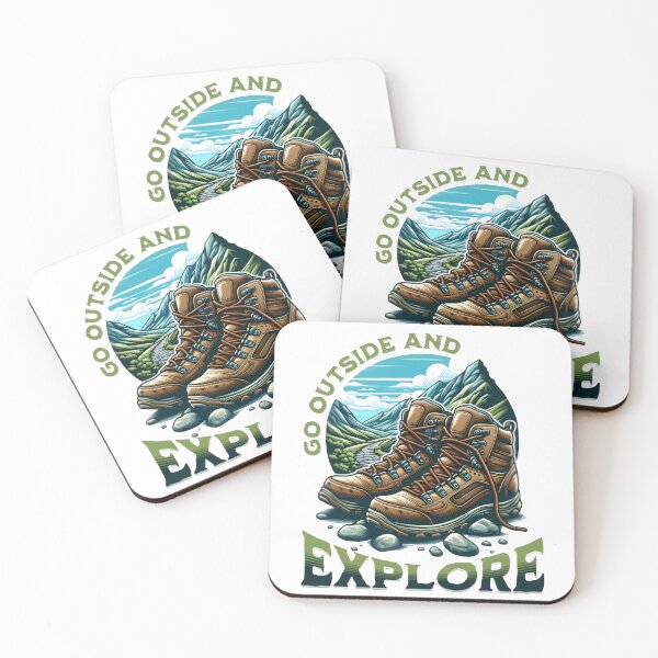 Item preview, Go outside and explore, cool hiking designed and sold by Merchattack.