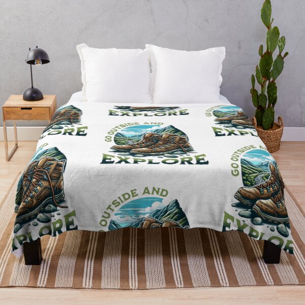 Item preview, Go outside and explore, cool hiking designed and sold by Merchattack.
