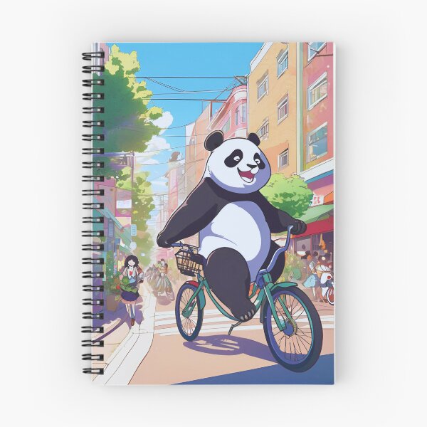 Aperçu de l'œuvre Un panda drôle sur un vélo créée et vendue par Cedex.