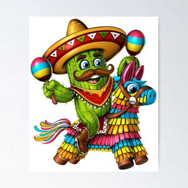 Item preview, Mexican Cactus Riding Pinata designed and sold by underheaven.