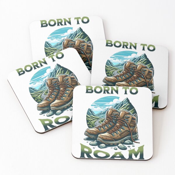 Item preview, Born  to roam, cool hiking designed and sold by Merchattack.