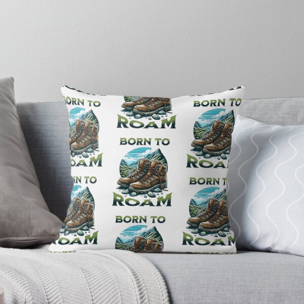 Item preview, Born  to roam, cool hiking designed and sold by Merchattack.