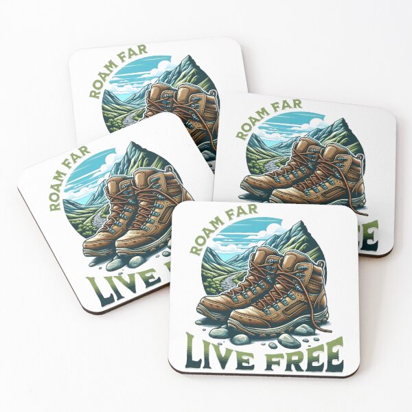 Item preview, Roam far, live free, cool hiking designed and sold by Merchattack.
