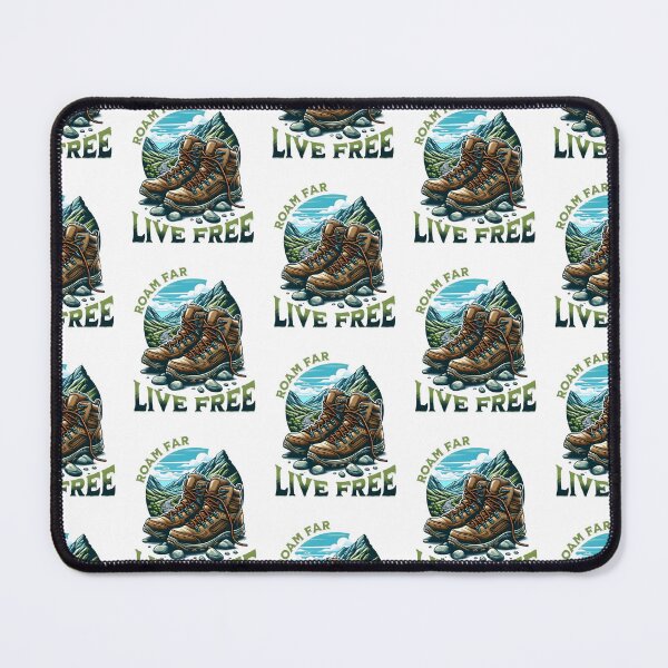 Item preview, Roam far, live free, cool hiking designed and sold by Merchattack.