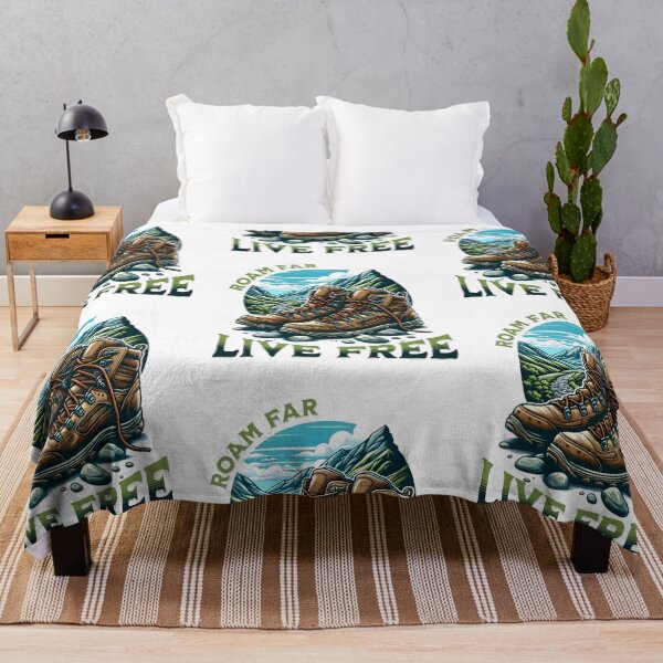 Item preview, Roam far, live free, cool hiking designed and sold by Merchattack.