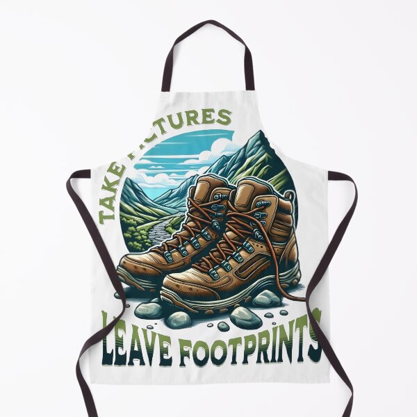 Item preview, Take pictures, leave footprints, cool hiking designed and sold by Merchattack.
