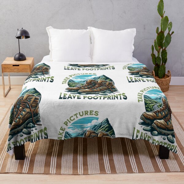 Item preview, Take pictures, leave footprints, cool hiking designed and sold by Merchattack.