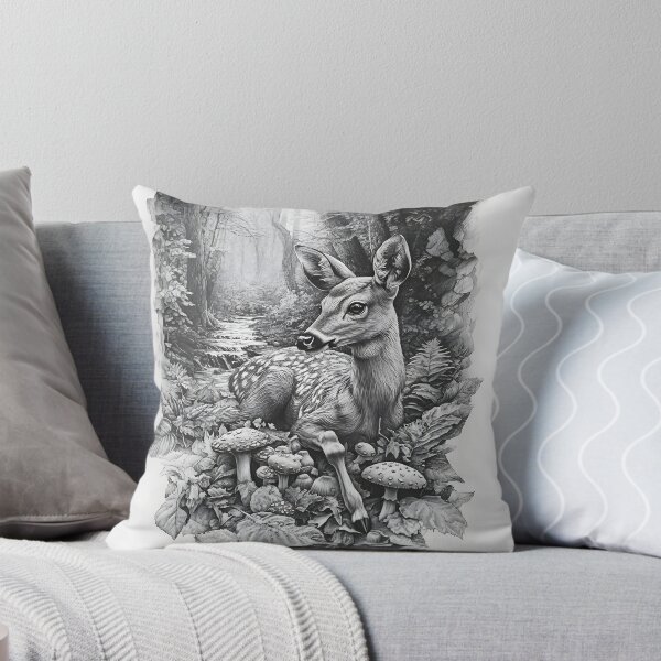 Item preview, Realistic deer pencil drawing designed and sold by Pencil-Art.