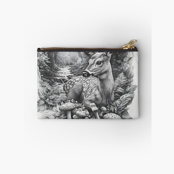 Item preview, Realistic deer pencil drawing designed and sold by Pencil-Art.