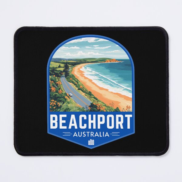 Item preview, Beachport in South Australia Retro Travel Art Badge designed and sold by MaateoDesign.