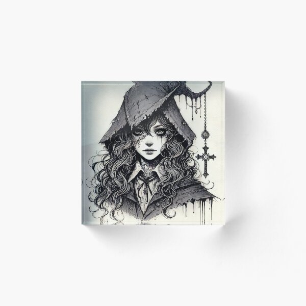 Item preview, Gothic Witch with Cross Pendant - Dark Mystery designed and sold by M-way.