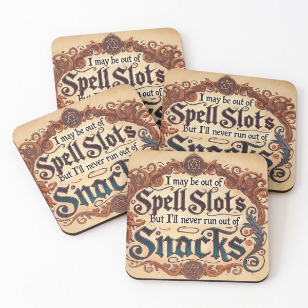 Item preview, Spell Slots and Snacks designed and sold by Johnny MeatShield.