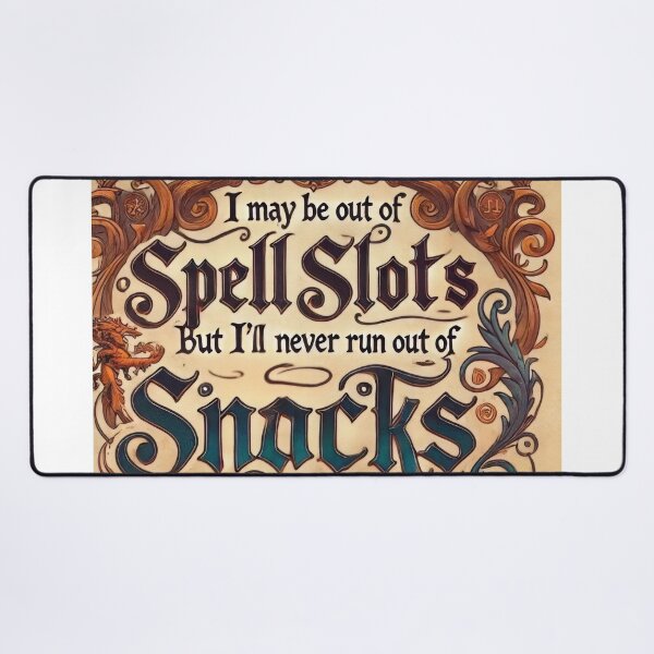 Item preview, Spell Slots and Snacks designed and sold by Johnny MeatShield.