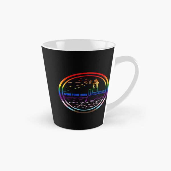 Item preview, Lighthouse, shine your light graphic, Progress pride flag graphic, Coastal, Lighthouse, Beach Waves, Vacation, Adventure, pride graphic, LGBTQ Graphic,  designed and sold by PrideBeProud.