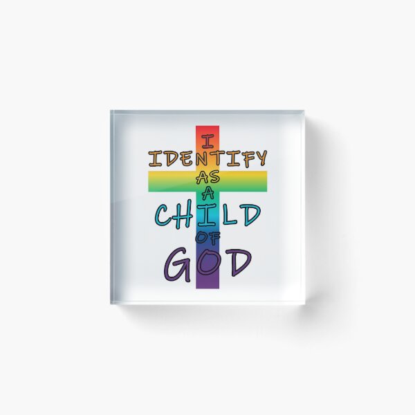 Item preview, Child Of God Rainbow Cross designed and sold by TOHHOTDesigns.