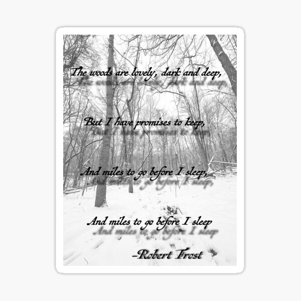 Artikel-Vorschau von Robert Frost Winterbäume, designt und verkauft von AuntieSugarCo.