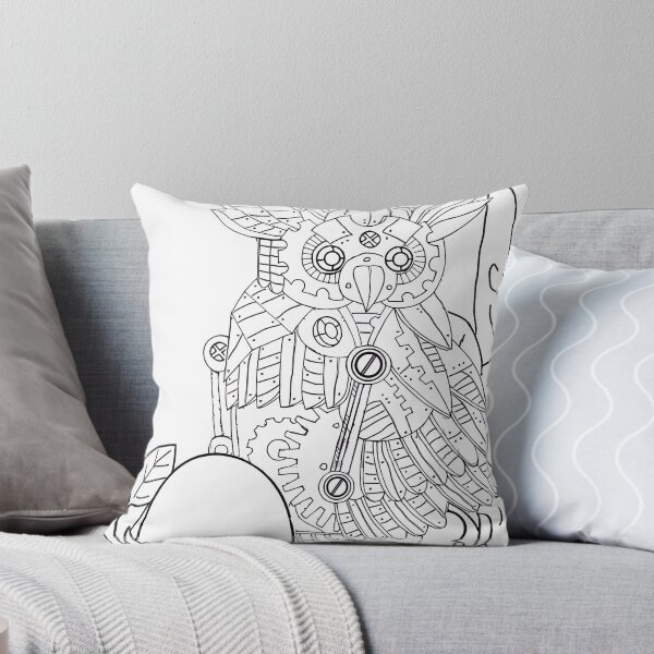 Item preview, Steampunk Bird #4 Coloring Page Pattern  designed and sold by DavidColoring.