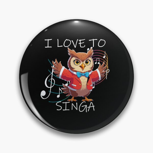 Item preview, Owl Jolson Cartoon - I Love to Singa designed and sold by DesginsDone.