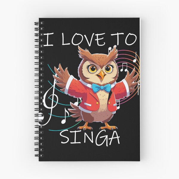 Item preview, Owl Jolson Cartoon - I Love to Singa designed and sold by DesginsDone.